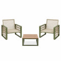 Set de Muebles de Jardín de Aluminio con Sillas y Mesa