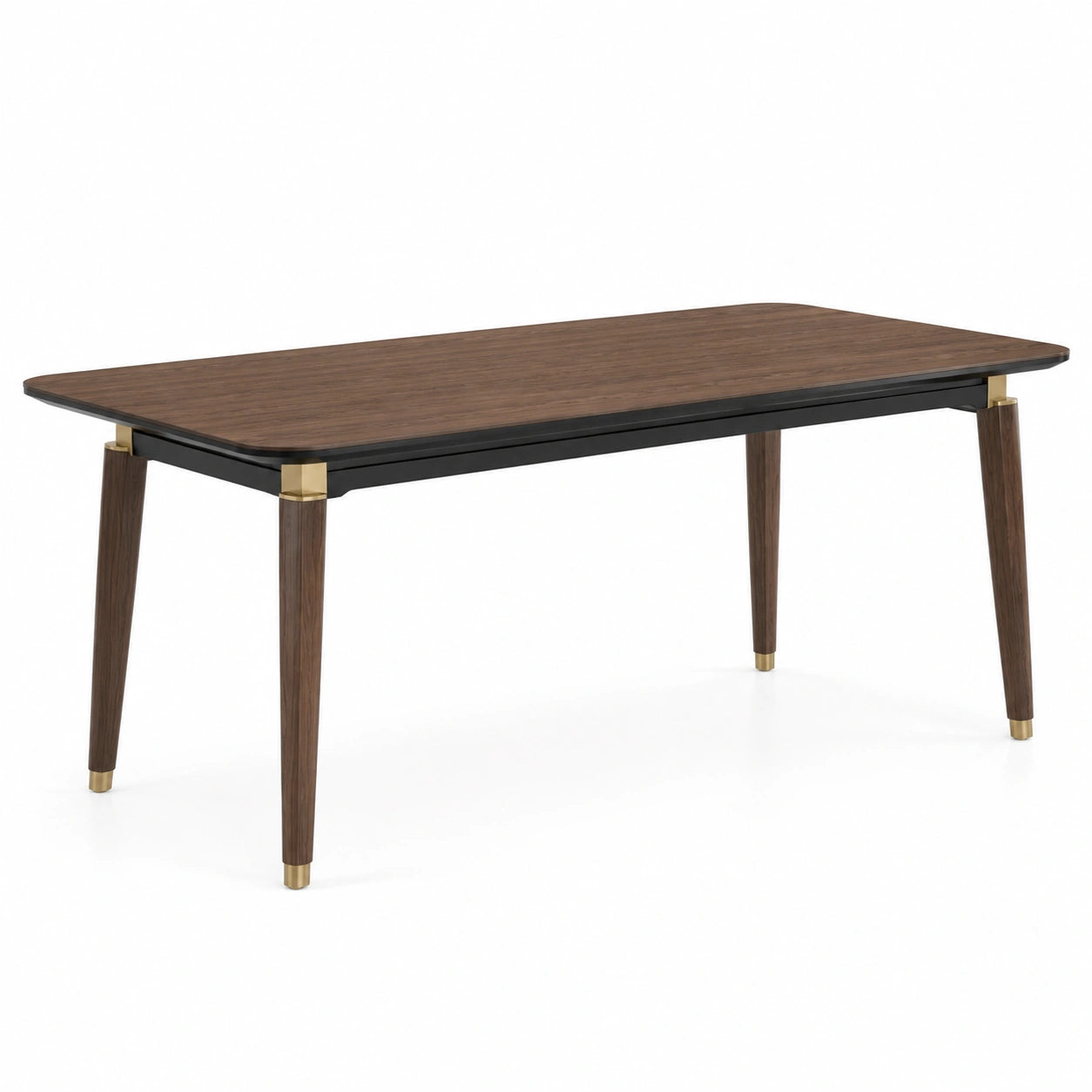 Mesa de comedor de madera y metal 160cm